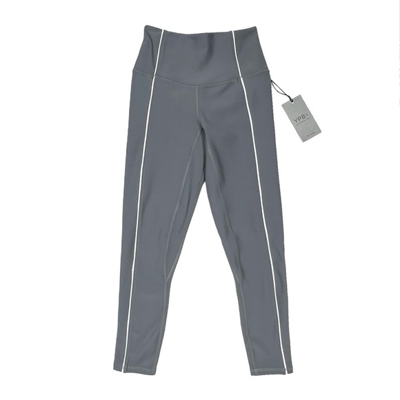 Abercrombie & Fitch YPB SculptLUX Leggings Size XS 7/8 Short Gray White New NWT - Picture 2 of 10
